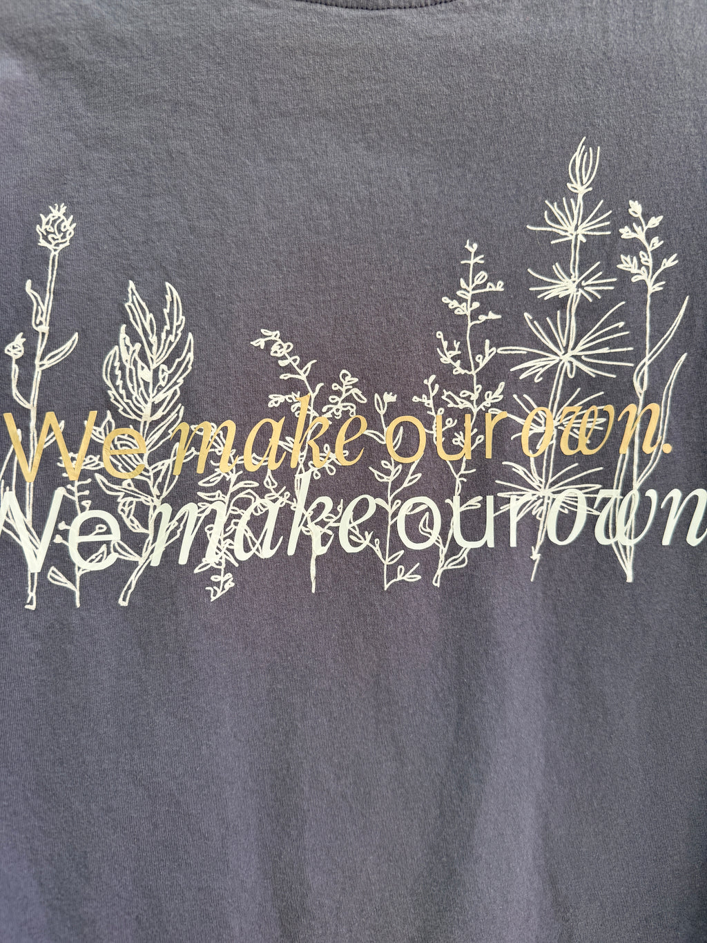 Upcycled grey baby T