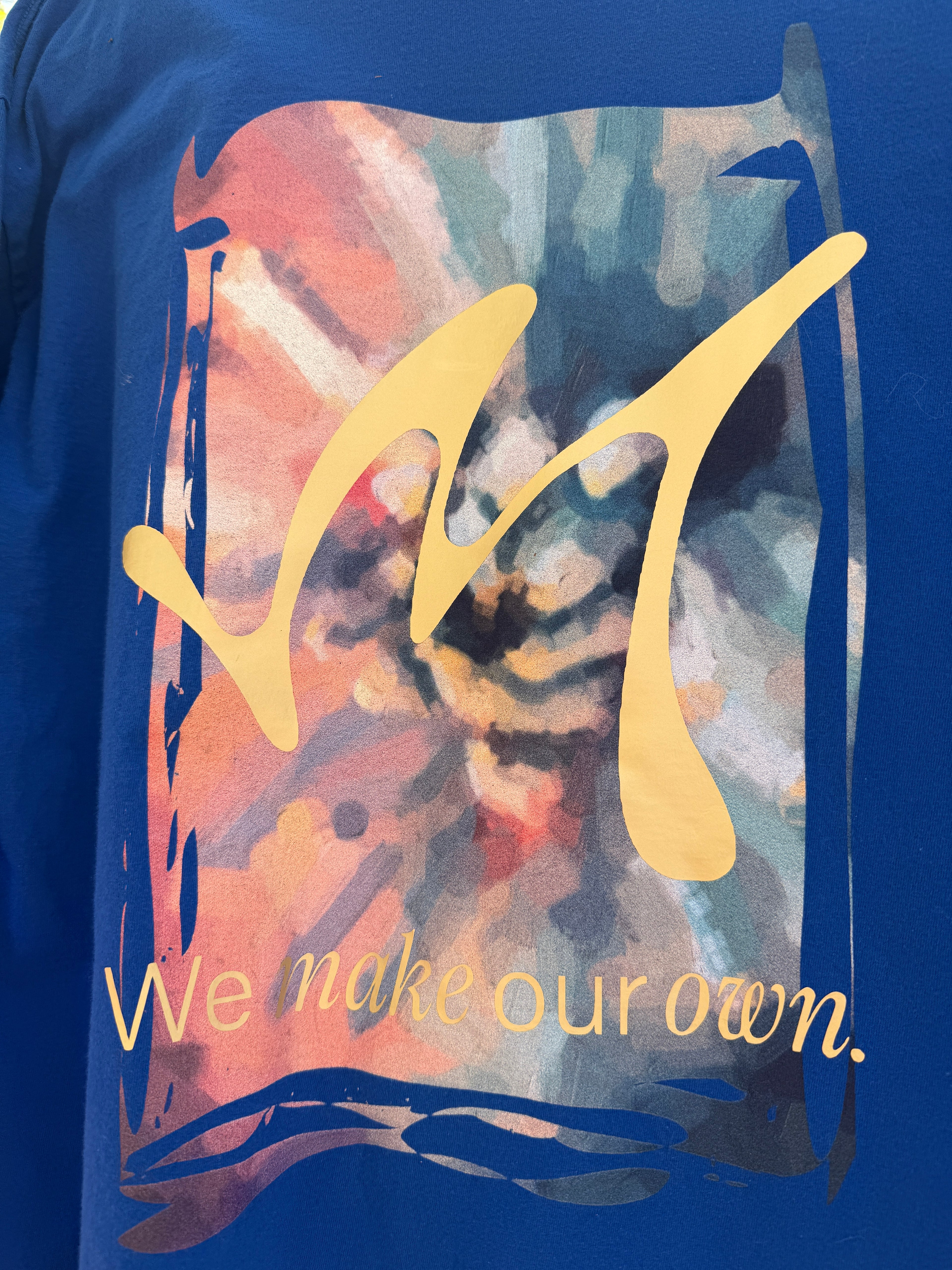Blue upcycled long sleeve