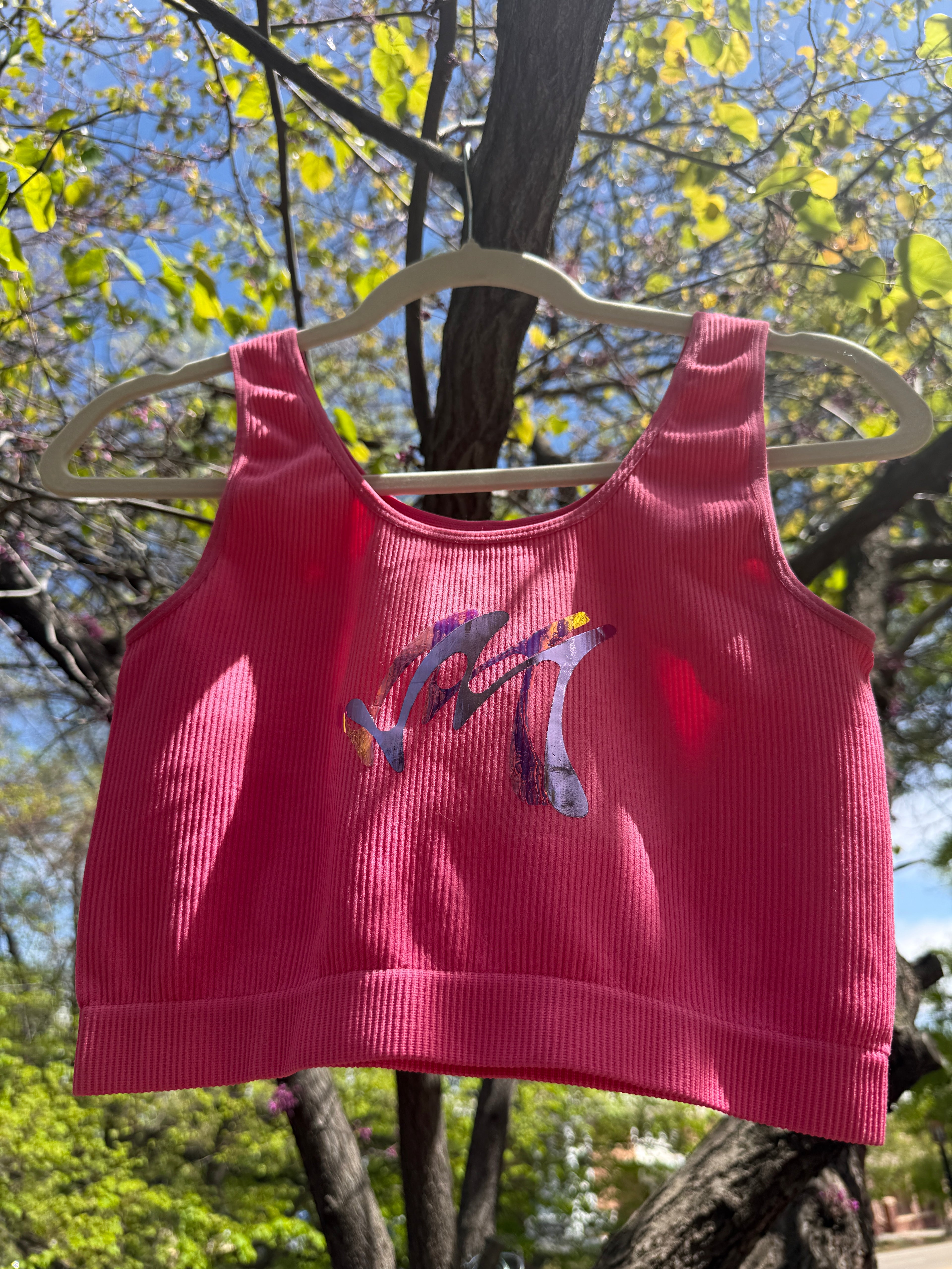 Barbie pink crop top