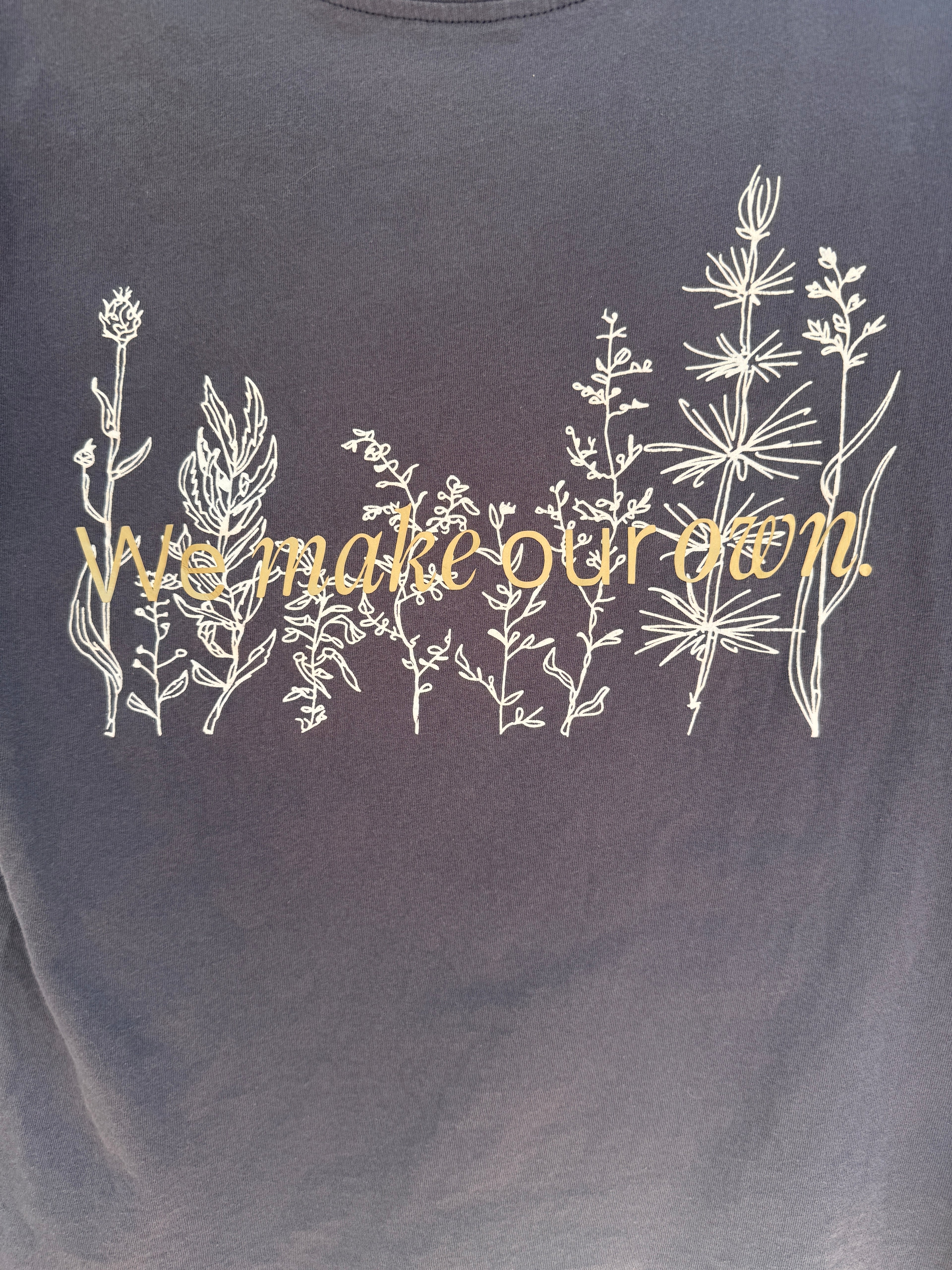 Upcycled grey baby T