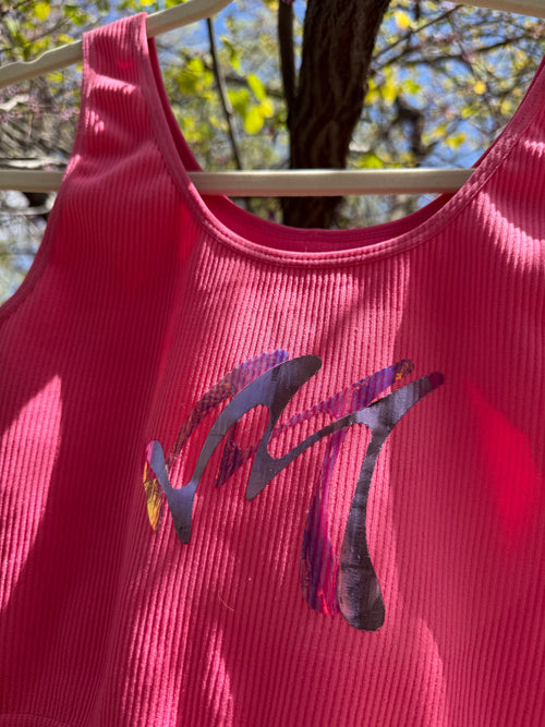 Barbie pink crop top