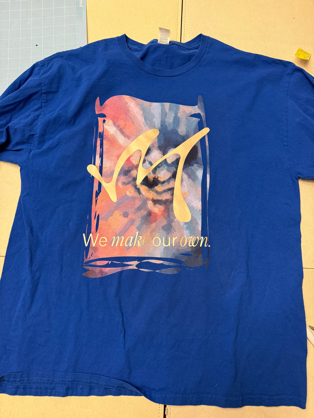 Blue upcycled long sleeve