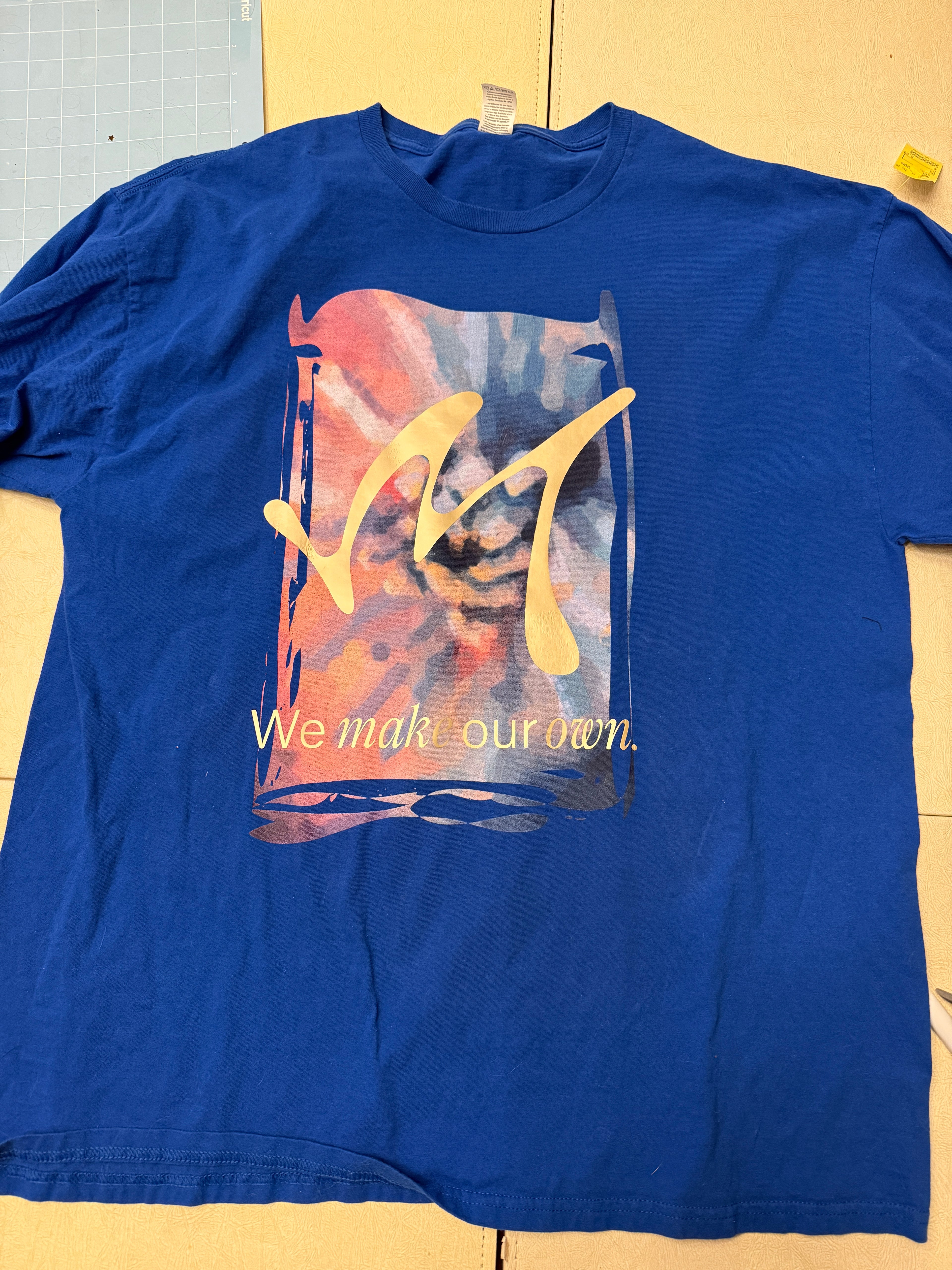 Blue upcycled long sleeve